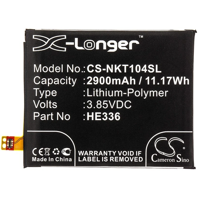 BATTERIE 2900mAh Type HE336 HE321 For Nokia 5 Dual Sim TD-LTE LATAM - Image 3 of 4