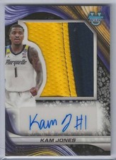 2024-25 Bowman Best U #PJRA-KJ Kam Jones Prospect Jumbo Relic Auto Black 6/8