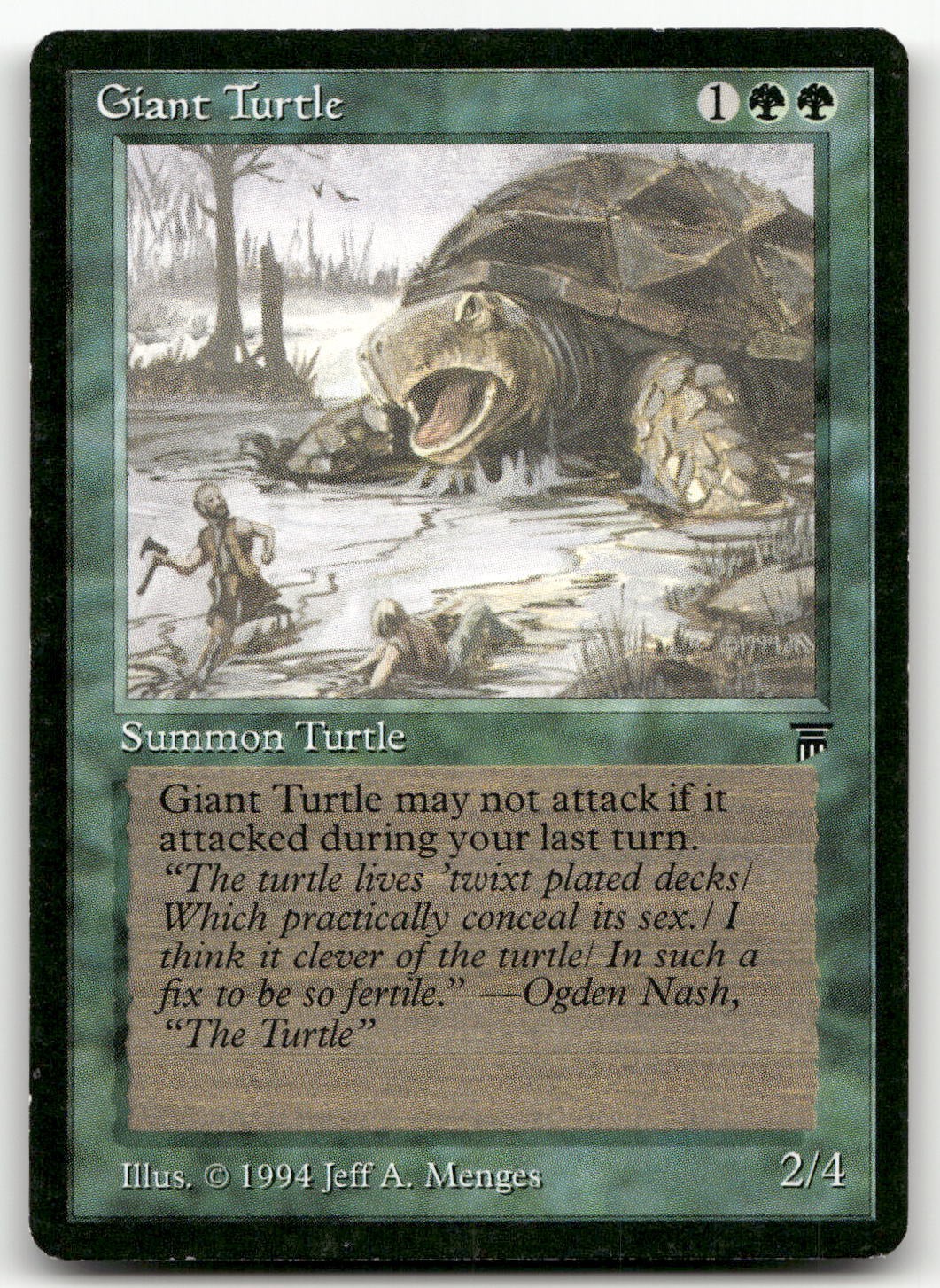 Giant Turtle (LP) Legends LEG Magic MTG