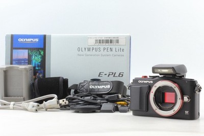  SC 1519【MINT】Olympus PEN Lite E-PL6 Black 16MP Mirrorless Digital Camera JAPAN