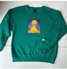 Vintage H M Sesame Street Sweatshirt Big Bird Green Sz: S Retro Longsleeve