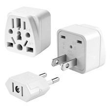 2 Pack UK to US Plug Adapter, US to China Plug Adapter, UK,AU,in,CN,JP,Asia,I...