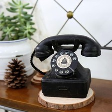 Schnurgebundenes Telefon, europäische Vintage-Telefonstatue mit Drehfunktion