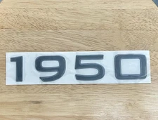 Tahoe 1950 OEM Boat Decal Pair (2) Domed Gunmetal