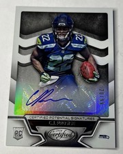 2016 Certified Potential Signatures /99 CJ Prosise #CPS-CP Rookie Auto RC