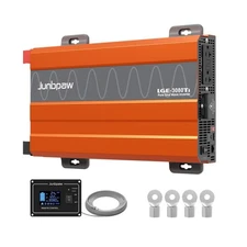 3080W Pure Sine Wave Inverter, 24V DC to 110V/120V AC, 9000W Peak, 5V/2.1A US...