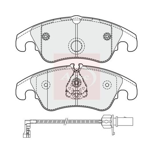 Apec BremsbeläGe Vorderachse FüR Audi A4 Allroad B8 8KH 2009-2017 PAD1861-image