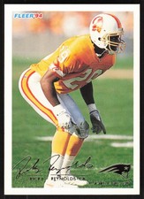 Ricky Reynolds, 1994 Fleer, #457, New England Patriots,