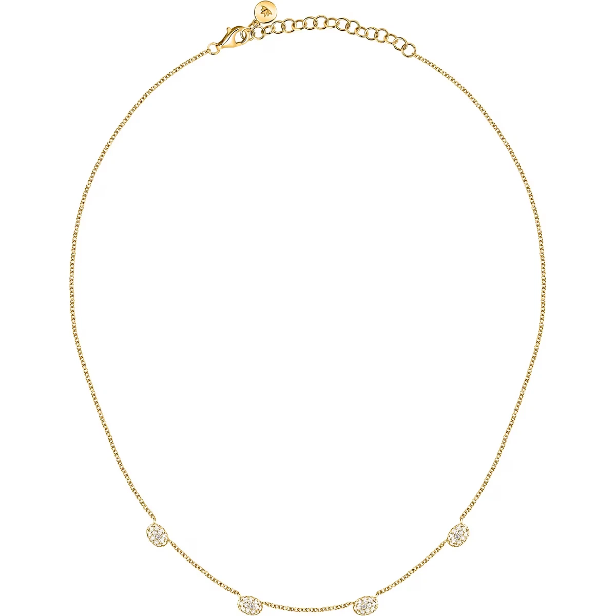 Morellato Collana Donna in Argento 925‰, Zircone Verde, Collezione