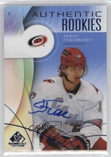 2024 Upper Deck SP Game Used Authentic Rookies Blue Vasily Ponomarev Auto 1s39