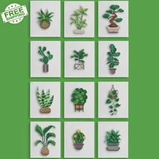 PaintGem Mini Diamond Painting Kit HOUSE PLANTS EDITION 12 Different Designs