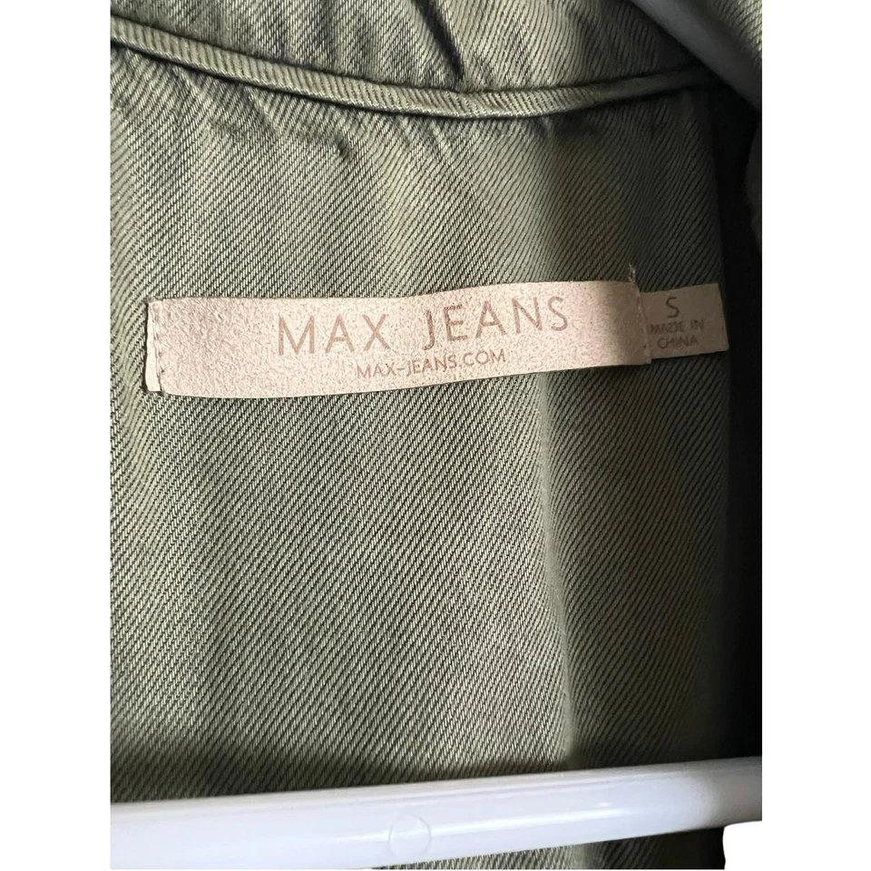 Max Jeans Green Vest Open Front S Small Casual Layering Comfy Tencel Shrug - Image 2 of 4