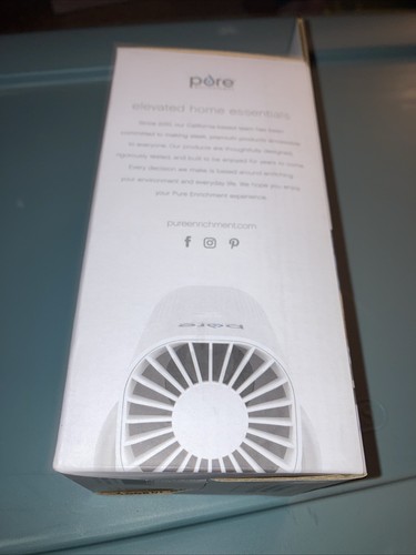 (2) Pure Enrichment PureZone Mini Portable True HEPA Air Purifier White - Picture 6 of 6