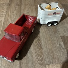 Vintage 1960s Tonka Jeep Pickup Truck 52030 Red Pressed Steel 9 Mound Minn