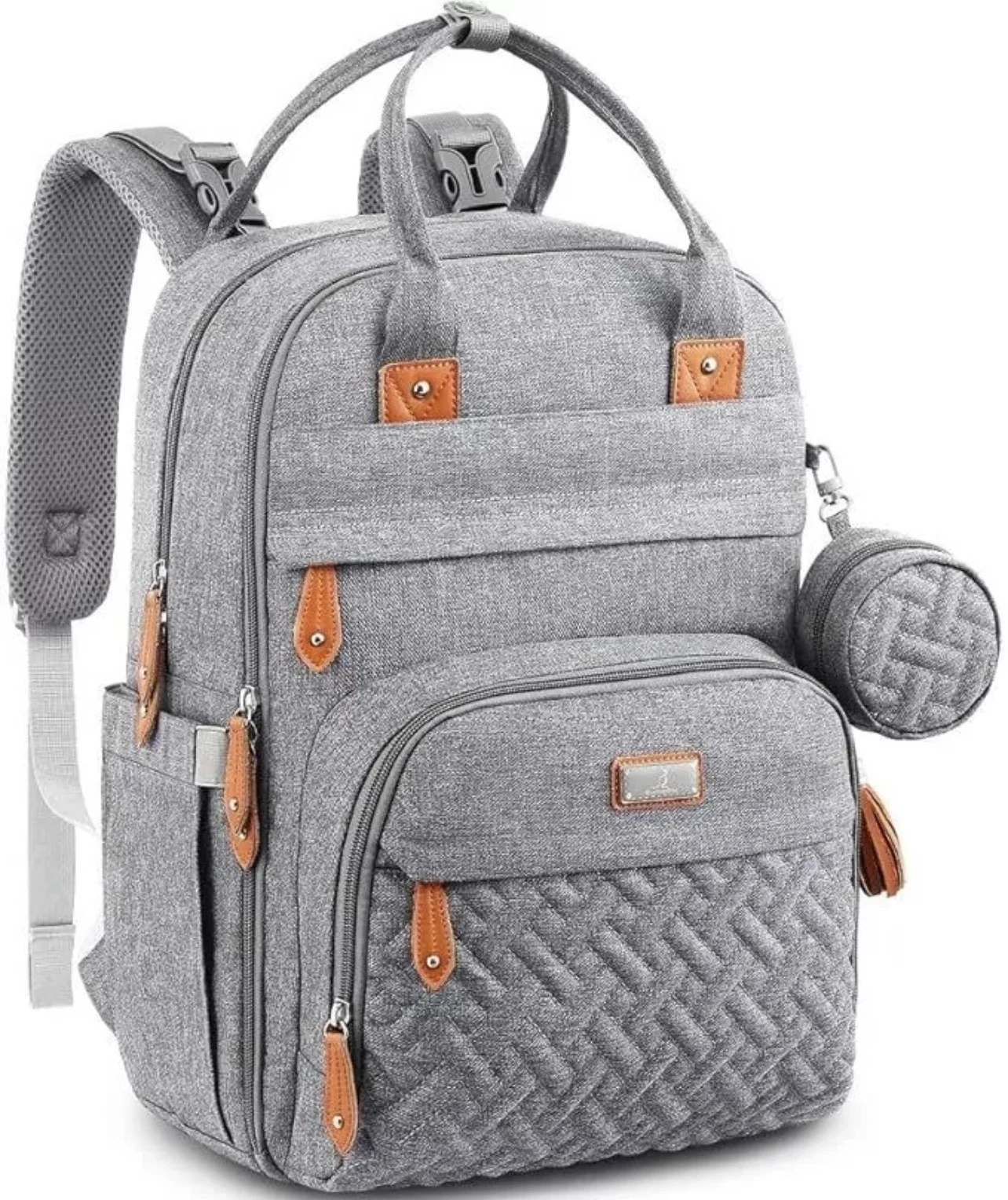 Baby Diaper Changing Bag Mummy Nappy Backpack Pacifier Holder + Changing Mat
Opens in a new window o