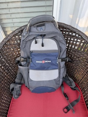 Swiss Gear Backpack 1651 AirFlow City Pack Blue Gray Wire Handle E-Port 12''x 20''