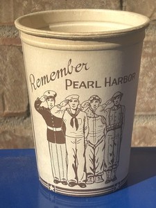 Vintage Remember Pearl Harbor Uncle Sam Insulated Cup- Homefront