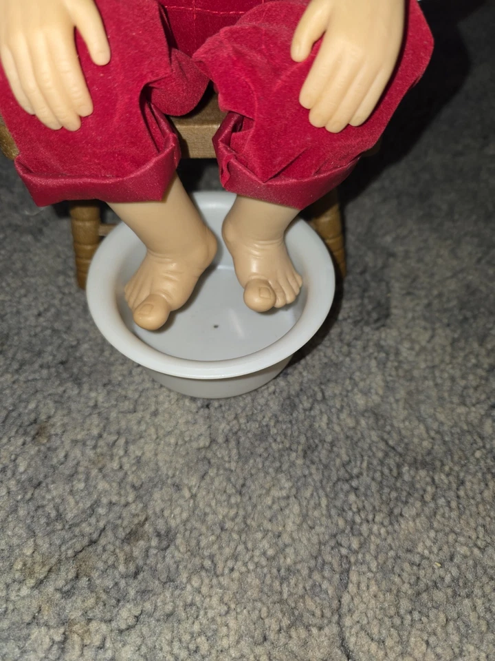 Baño de pies de Santa 16" animado Papá Noel en silla - Funciona - Funciona con sonido, sin animación Foto 3 de 4