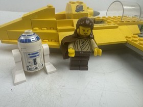 Star Wars Lego Set 7141 Naboo Fighter Ship Plus Qui-Gon Jinn Mini Fig Nice