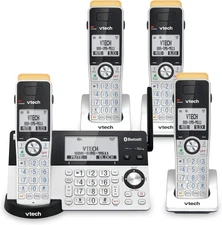 VTech Cordless Phone Answering Machine Bluetooth 4 Handset Super Long Range