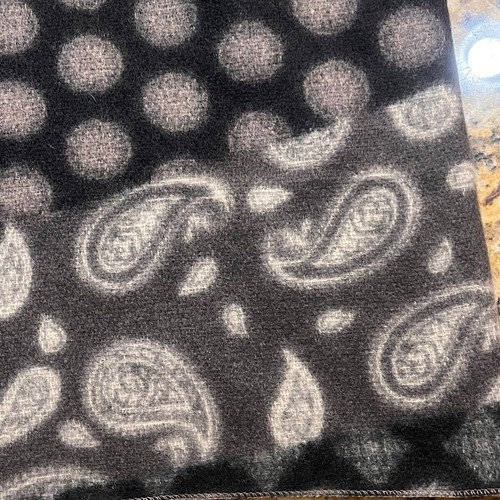 Sciarpa Paisley Pretty Persuasions lunga marrone morbida accogliente - Foto 5 di 5