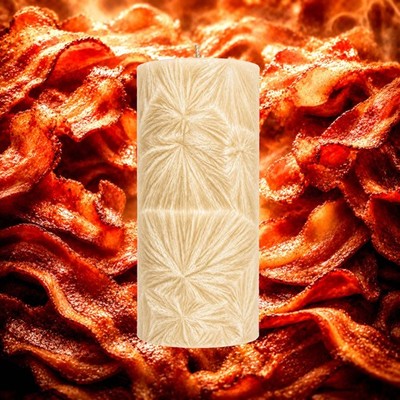 Bacon Pillar Candle - 4 Sizes - Choose Your Colour