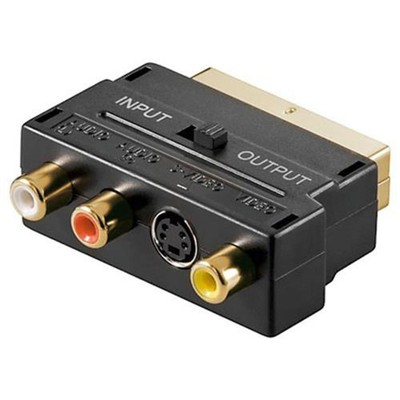 Wentronic AVK 196 G Scartstecker>3xCinch-Buchsen lose W # 50499
