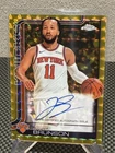 2025-26 Topps Chrome Jalen Brunson Auto Gold Geometric Refractor /50