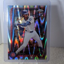 Topps 2025 Chrome Kevin Alcantara #173 Rookie Chicago Cubs Baseball Card. rookie card picture