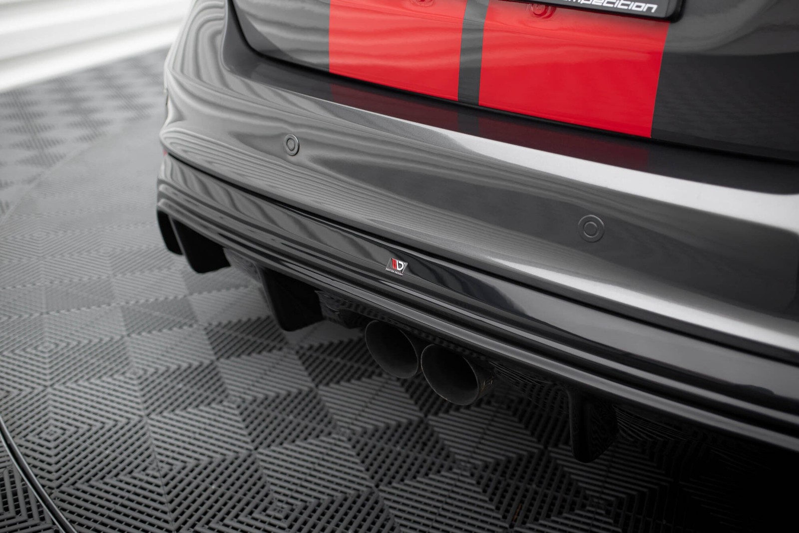 Rajout pare-chocs arriere Ford Focus ST Mk3 FL avec diffuseur RS en ABS - 3