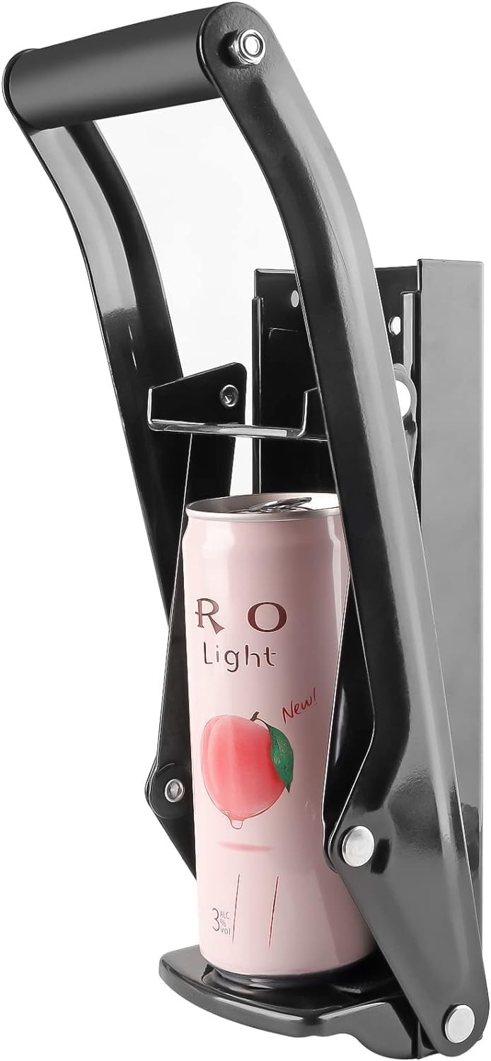 Durable Wall-Mounted Can Crusher for 12 & 16 oz Aluminum Cans - Recycle Easily