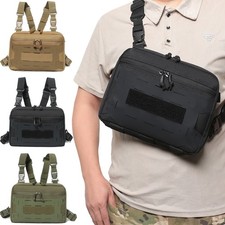 Tactical Chest Rig Pack Recon Kit Bag Multi-Function Tool Pouch Molle Vest Pouch