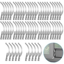 60 Pieces Window Screen Tension Spring Corner Mount Flat Window Spring Clips ...