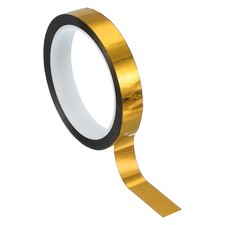 Metalized Polyester Film Tape 9/16 in x 55 Yard Glossy Golden