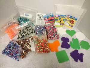 Glow in Dark Colors Glitter Perler Beads 2 Pounds+ Beads Animal Shapes PegBoards