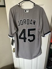 Nike Michael Jordan Chicago grey baseball jersey, Size XL 