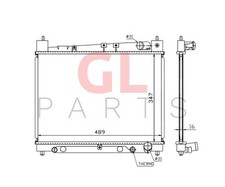 Engine Cooling Radiator New For Toyota ECHO 2000-2003 16400-21060