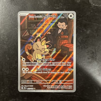 Team Rocket's Meowth - 203/182 (English) Pokemon Destined Rivals