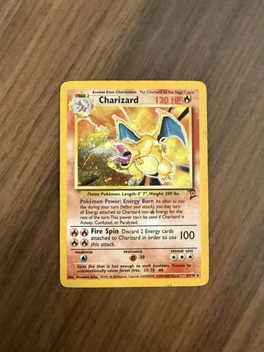 1999 Holo Rare Charizard 4/102 Base Set Pokémon TCG Card PSA 1