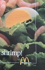 1986 McDonald's "Shrimp Salad" Translite sign 21.75"x21.75  Advertising Display  — photo 5