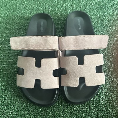 BNIB HERMES Chypre Sandals, Rose Porcelaine Size 39 US 9 Women