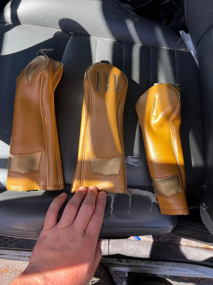 Bolsa de golf MacGregor vintage con fundas de cuero a juego (1, 3, 4) - Hecha en EE. UU. Foto 4 de 4