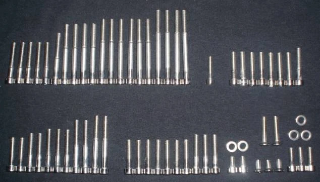 Husqvarna 1972-1976 125 250 360 400 Stainless Bolts Screws Set Kit Polished - Image 4 of 4