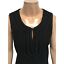miniatuur 3 - MONSOON Tunic Dress Size 12 Black Wool Velvet Sleeveless Shift Wiggle Dress