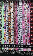 Lot 10 pcs mickey minnie mix Lanyard Mobile Phone ID Card KeyChain Holder gift