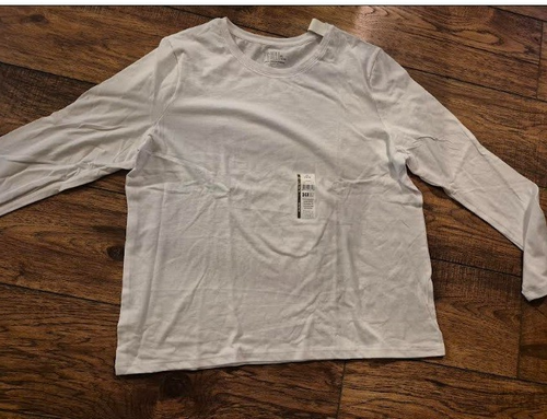 LOT OF 3 Time And Tru Women's XL Long Sleeve Tee 16-18 Mustard/Green/White NWT! - Picture 3 of 9