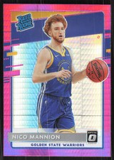 Nico Mannion, 2020-21 Donruss Optic, #190, Golden State Warriors,