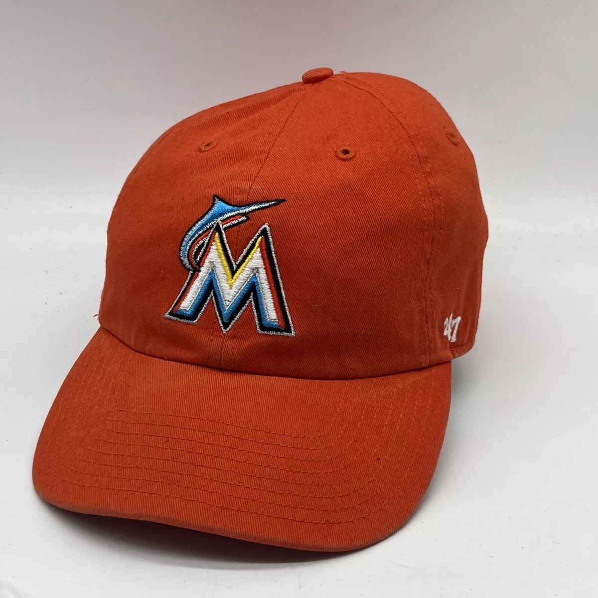 Florida Marlins Orange 47 Vintage Strapback Dad Cap Hat ‘47 Brand Mens cap