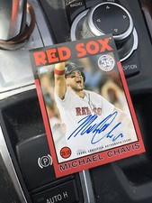 Michael Chavis 2021 Topps Auto 1986 /25 Boston Red Sox Signed Signature