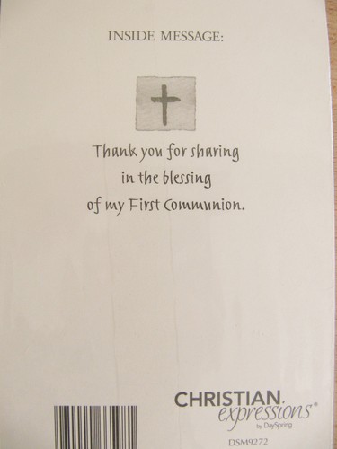 NEU Dayspring Christliche Ausdrucksformen Religiöse Kommunion 6 Dankeskarten - Bild 4 von 4